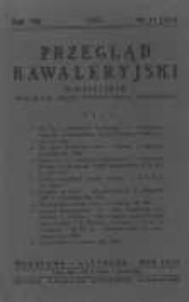 Przegląd Kawaleryjski 1936 listopad R.13 Nr11(133)