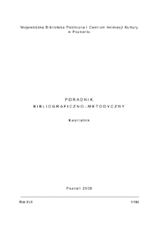 Poradnik Bibliograficzno-Metodyczny : 2009 z.1
