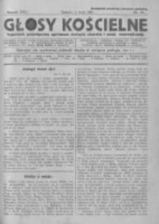 Głosy Kościelne. 1931 nr18