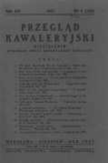 Przegląd Kawaleryjski 1937 sierpień R.14 Nr8(142)