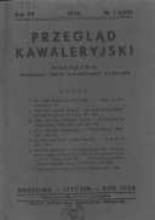 Przegląd Kawaleryjski 1938 styczeń R.15 Nr1(147)