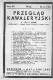 Przegląd Kawaleryjski 1938 maj R.15 Nr5(151)