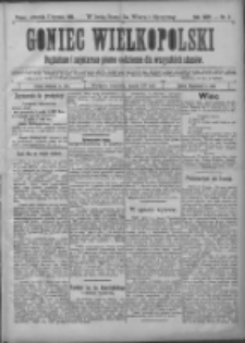 Goniec Wielkopolski: najtańsze i najstarsze pismo codzienne dla wszystkich stanów 1901.01.03 R.25 Nr2