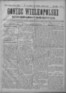 Goniec Wielkopolski: najtańsze i najstarsze pismo codzienne dla wszystkich stanów 1901.01.04 R.25 Nr3