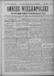 Goniec Wielkopolski: najtańsze i najstarsze pismo codzienne dla wszystkich stanów 1901.01.09 R.25 Nr7