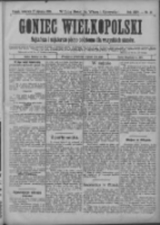 Goniec Wielkopolski: najtańsze i najstarsze pismo codzienne dla wszystkich stanów 1901.01.17 R.25 Nr14