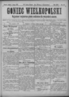 Goniec Wielkopolski: najtańsze i najstarsze pismo codzienne dla wszystkich stanów 1901.02.01 R.25 Nr27