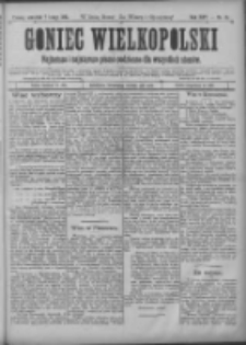 Goniec Wielkopolski: najtańsze i najstarsze pismo codzienne dla wszystkich stanów 1901.02.07 R.25 Nr31