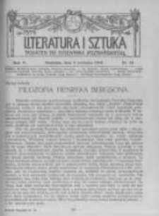 Literatura i Sztuka. Dodatek do Dziennika Poznańskiego. 1913 R.5 nr14