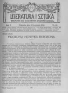 Literatura i Sztuka. Dodatek do Dziennika Poznańskiego. 1913 R.5 nr15