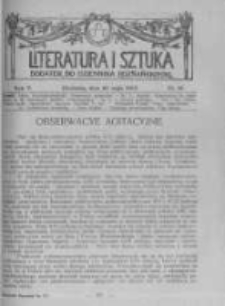 Literatura i Sztuka. Dodatek do Dziennika Poznańskiego. 1913 R.5 nr21