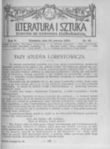 Literatura i Sztuka. Dodatek do Dziennika Poznańskiego. 1913 R.5 nr25