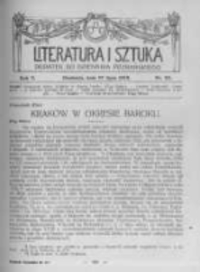 Literatura i Sztuka. Dodatek do Dziennika Poznańskiego. 1913 R.5 nr30