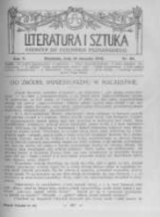 Literatura i Sztuka. Dodatek do Dziennika Poznańskiego. 1913 R.5 nr32