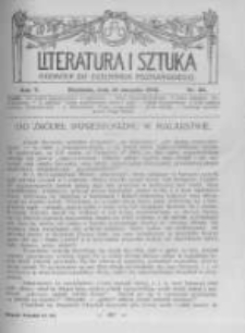 Literatura i Sztuka. Dodatek do Dziennika Poznańskiego. 1913 R.5 nr32