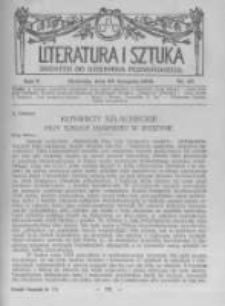 Literatura i Sztuka. Dodatek do Dziennika Poznańskiego. 1913 R.5 nr47