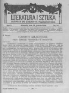 Literatura i Sztuka. Dodatek do Dziennika Poznańskiego. 1913 R.5 nr50