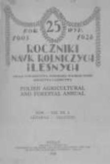 Roczniki Nauk Rolniczych i Leśnych. T. XX. 1928. Zeszyt3