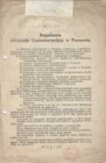 Regulamin Bibljoteki Uniwersyteckiej w Poznaniu