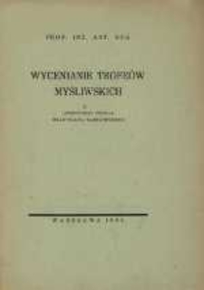 Wycenianie trofe&oacute;w myśliwskich