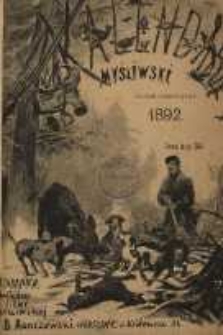 Kalendarz myśliwski ilustrowany na rok 1892