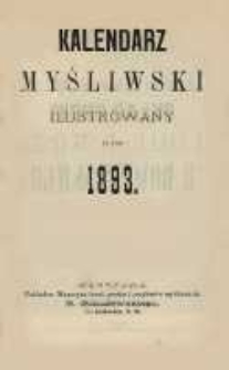 Kalendarz myśliwski ilustrowany na rok 1893