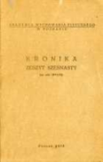 Kronika. Akademia Wychowania Fizycznego w Poznaniu Z.16 1971/72