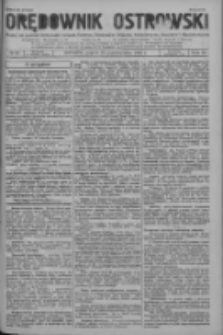 Orędownik Ostrowski: pismo na powiat Ostrowski oraz miast Ostrowa, Odolanowa, Sulmierzyc, Raszkowa i Skalmierzyc 1935.10.18 R.84 Nr84