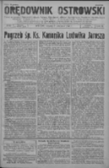 Orędownik Ostrowski: pismo na powiat Ostrowski oraz miast Ostrowa, Odolanowa, Sulmierzyc, Raszkowa i Skalmierzyc 1935.11.05 R.84 Nr89