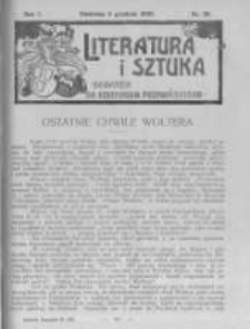 Literatura i Sztuka. Dodatek do Dziennika Poznańskiego. 1909 R.1 nr36