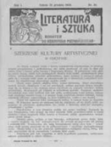 Literatura i Sztuka. Dodatek do Dziennika Poznańskiego. 1909 R.1 nr39