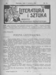 Literatura i Sztuka. Dodatek do Dziennika Poznańskiego. 1911 R.3 nr14