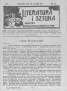 Literatura i Sztuka. Dodatek do Dziennika Poznańskiego. 1911 R.3 nr52