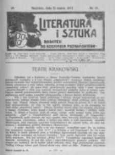 Literatura i Sztuka. Dodatek do Dziennika Poznańskiego. 1912 R.4 nr13