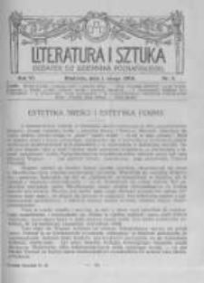 Literatura i Sztuka. Dodatek do Dziennika Poznańskiego. 1914 R.6 nr5