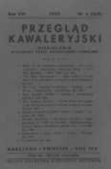 Przegląd Kawaleryjski 1939 kwiecień R.16 Nr4(162)
