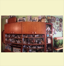 Kolekcja wiatraków w mieszkaniu ; Collection of windmills stored at home