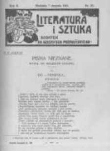 Literatura i Sztuka. Dodatek do Dziennika Poznańskiego. 1910 R.2 nr32