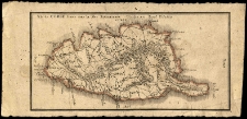 Korsyka około 1800 mapa administracyjna