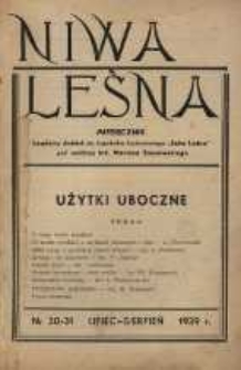 Niwa Leśna 1939 [Nr30-31]