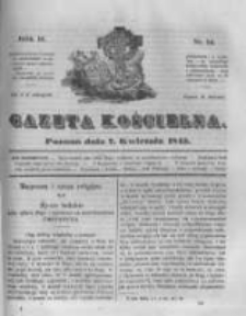 Gazeta Kościelna 1845.04.07 R.3 Nr14