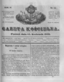 Gazeta Kościelna 1845.04.14 R.3 Nr15