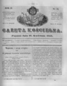 Gazeta Kościelna 1845.04.21 R.3 Nr16