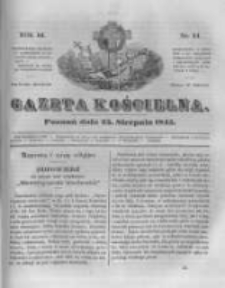 Gazeta Kościelna 1845.08.25 R.3 Nr34