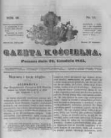 Gazeta Kościelna 1845.12.22 R.3 Nr51