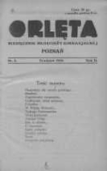 Orlęta: miesięcznik młodzieży gimnazjalnej 1929 grudzień R.2 Nr4