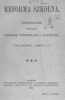 Reforma Szkolna. 1904 T.1 z.1-2