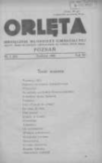 Orlęta: miesięcznik młodzieży gimnazjalnej: jedyne pismo młodzieży odznaczone na Powszechnej Wystawie Krajowej 1930 grudzień R.3 Nr4