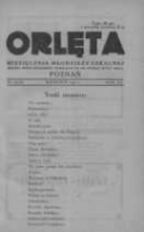 Orlęta: miesięcznik młodzieży szkolnej: jedyne pismo młodzieży odznaczone na Powszechnej Wystawie Krajowej 1931 kwiecień R.3 Nr8