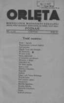 Orlęta: miesięcznik młodzieży szkolnej: jedyne pismo młodzieży odznaczone na Powszechnej Wystawie Krajowej 1931 czerwiec R.3 Nr10